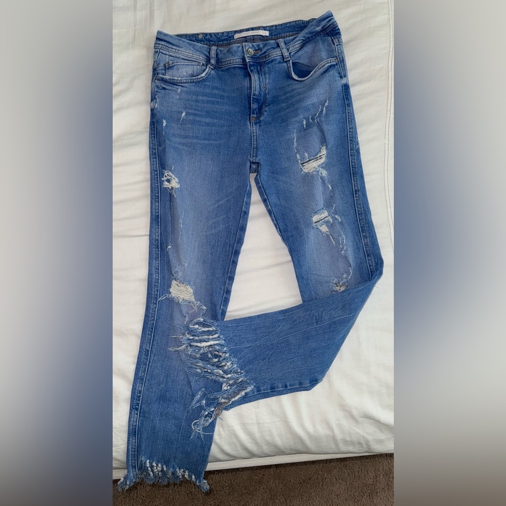 ZARA Mid Rise Skinny Jean 6